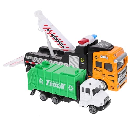 ifundom 1 Satz Abschleppkran Für Auto Puppenwagen Spielzeuge Auto Für Kleinkinder Schieben Babyautospielzeug Kleine Rückzugsautos Auto LKW Zurückziehen Legierung von ifundom