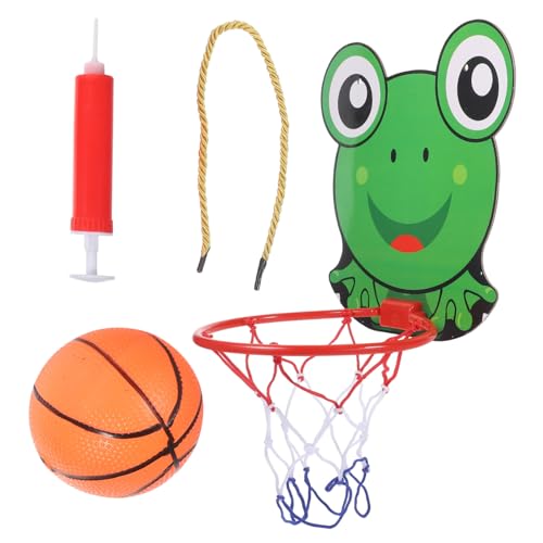 ifundom 1 Satz Basketball-brettspielzeug Cartoon Wand-Basketball- Wand-basketballständer Kinderbasketballstand Für Sportspiele Basketballkörbe Karton Green von ifundom