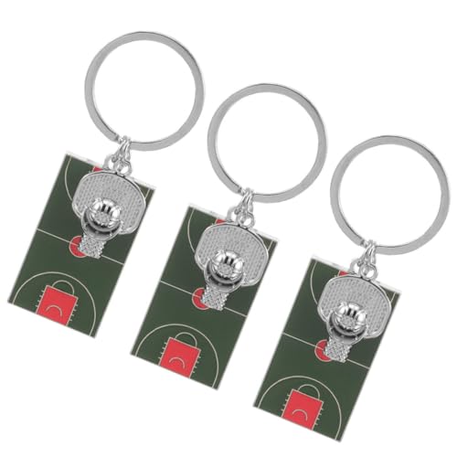ifundom 1 Satz Basketballplatz Schlüsselanhänger Baller Zubehör Süße Basketball Partygeschenke Sport Schlüsselanhänger Lustige Schlüsselanhänger Basketball Fans 3 Stück von ifundom