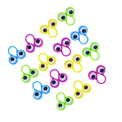 ifundom 1 Satz Brillenring Lustiges Fingerspielzeug Augen Fingerspielzeug Fingerpuppen Fingerspielzeug Für Augäpfel Ringen Lustiges Augapfelspielzeug Finger Augen Plastik 15 Stück von ifundom