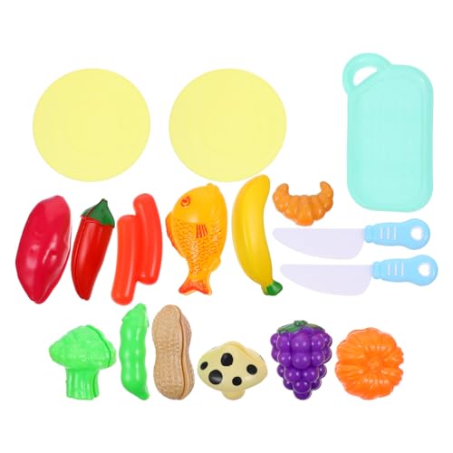 ifundom 1 Satz Cecilia küchenspielzeug für Kitchen Toys for küche für Kid Toys lustiges schneidendes Gemüsespielzeug Gemüseschneidespielzeug Plastik Colorful von ifundom