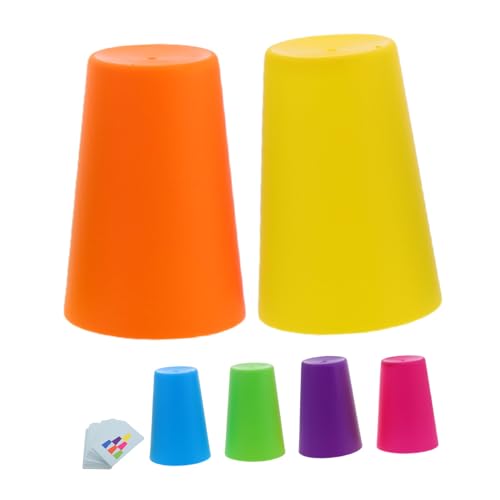 ifundom 1 Satz -Cup-Spiel Tassen Stapeln Spiel Zum Stapeln Von Bechern Stapelbecher Für Kleinkinder Stapelbare Tassen Stapelbecher Für Montessori-stapelbecher Papierkarte von ifundom