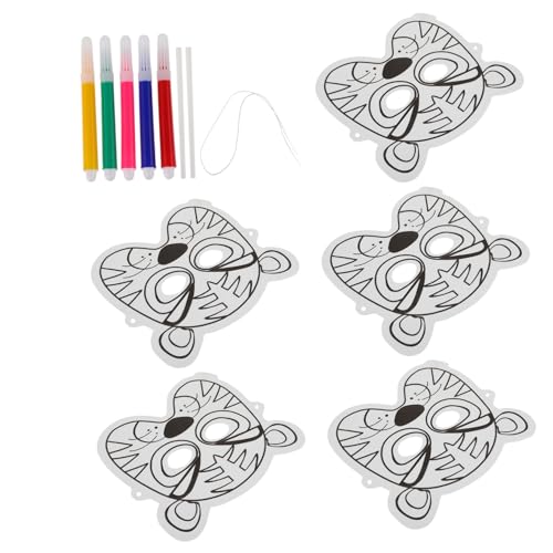 ifundom 1 Satz DIY Ausmalmaske für Bemalbare Tiermasken für Kreative Bastelprojekte für Partys Hochzeiten Karneval und Besondere Anlässe Fördert Kreativität und Fantasie ifundom 1 Satz DIY Ausmalmaske für Bemalbare Tiermasken für Kreative Bastelprojekte für Partys Hochzeiten Karneval und Besondere Anlässe Fördert Kreativität und Fantasie von ifundom