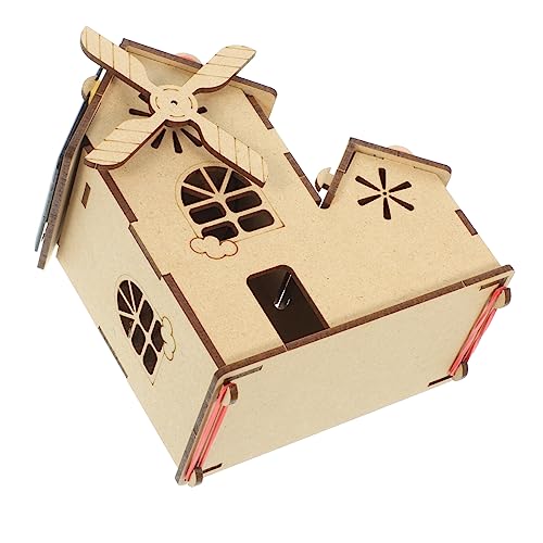 ifundom 1 Satz DIY-Solarhütte Sonnensystem ' solar Power Kits bastel Set für Puzzlematte DIY-Vorbau-Kits Wissenschaftliche Experimente für hölzern von ifundom