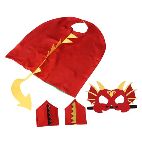 ifundom 1 Satz Dinosaurier-Umhang-Set Halloween Mantel verkleidung tierkostüme für kinderkostüme Maske Kassierer-Set Partyzubehör Party-Performance-Kostüm Polyester rot ifundom 1 Satz Dinosaurier-Umhang-Set Halloween Mantel verkleidung tierkostüme für kinderkostüme Maske Kassierer-Set Partyzubehör Party-Performance-Kostüm Polyester rot von ifundom