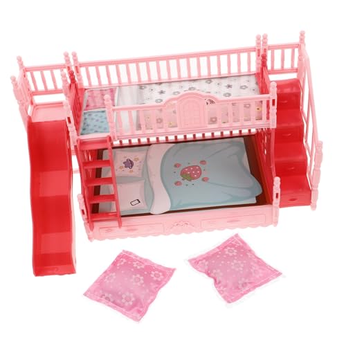 ifundom 1 Satz Dollhouse Doppelbett Set für Möbel für Puppenhaus Schlafzimmer Kissen und Zubehör Kreatives Rollenspiel für Fantasievolles ifundom 1 Satz Dollhouse Doppelbett Set für Möbel für Puppenhaus Schlafzimmer Kissen und Zubehör Kreatives Rollenspiel für Fantasievolles von ifundom