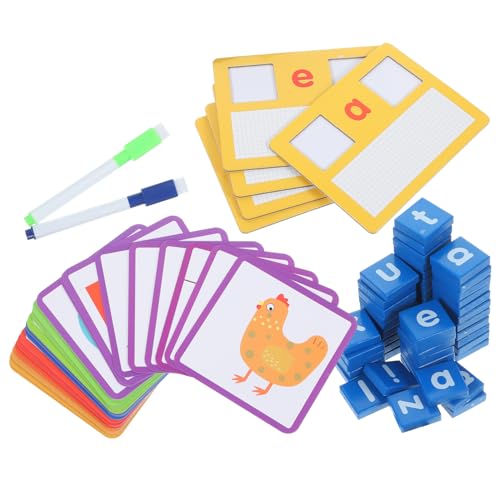 ifundom 1 Satz Englisches Alphabet Alphabet-rechtschreibspiel Alphabet-buchstabierspiele Für Alphabet -Puzzle Buchstabenblock Für Buchstabenrätsel Hölzern von ifundom