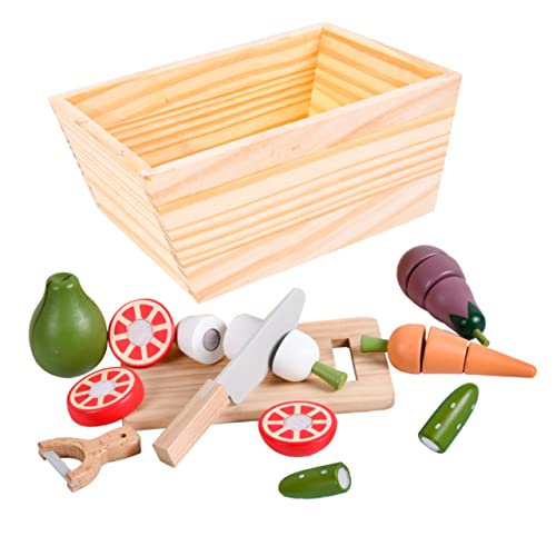 ifundom 1 Satz - Essen Vorgeben Cartoon-gemüse- Spielküche Für Kleinkinder 1-3 Spielzeugküchenzubehör Probieren Vor, Spiel Zu Hölzern ifundom 1 Satz - Essen Vorgeben Cartoon-gemüse- Spielküche Für Kleinkinder 1-3 Spielzeugküchenzubehör Probieren Vor, Spiel Zu Hölzern von ifundom
