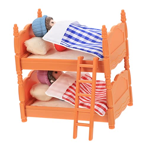 ifundom Puppenhaus Etagenbett Spielzeug - Miniatur Etagenbett Modell Für Puppenhaus Mini Bett Accessoire Miniatur Möbel Requisite ifundom Puppenhaus Etagenbett Spielzeug - Miniatur Etagenbett Modell Für Puppenhaus Mini Bett Accessoire Miniatur Möbel Requisite von ifundom