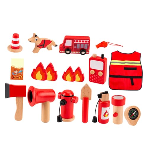 ifundom 1 Satz Feuerwehranzug Für Feuerwehrwerkzeuge Feuerwehrleute Tun So, Als Würden Sie Für Feuerwehrleute Feuerwehrmütze Für Vor, Spiel Zu Holz ifundom 1 Satz Feuerwehranzug Für Feuerwehrwerkzeuge Feuerwehrleute Tun So, Als Würden Sie Für Feuerwehrleute Feuerwehrmütze Für Vor, Spiel Zu Holz von ifundom
