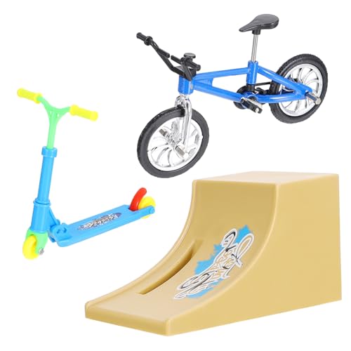 ifundom 1 Satz Fingerrad Skatepark-Kit Finger-Scooter-Spielzeug Spielzeug für Kinder kinderspielzeug Fahrräder Mini-Fahrrad Finger Fahrradrampe Spielzeug zum Stressabbau Roller Skateboard von ifundom