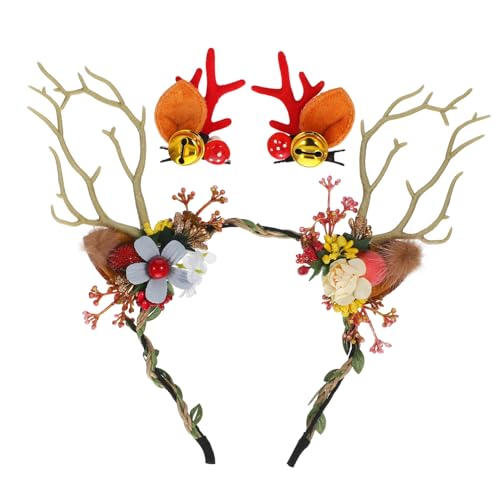 ifundom 1 Satz Flexible Stirnbänder und Süße Haarclips für Weihnachten Halloween und Cosplay für Kreative Kostüme und Festliche Anlässe ifundom 1 Satz Flexible Stirnbänder und Süße Haarclips für Weihnachten Halloween und Cosplay für Kreative Kostüme und Festliche Anlässe von ifundom