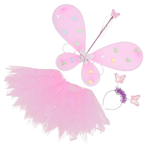 ifundom 1 Satz Flügel vierteiliges Set Stütze Fee Kostümkleid Feenkostüm für Mädchen halloweenkostüme für halloweenkostüme+für+ -Fee-Kostüm Feenflügel Lampe Rosa ifundom 1 Satz Flügel vierteiliges Set Stütze Fee Kostümkleid Feenkostüm für Mädchen halloweenkostüme für halloweenkostüme+für+ -Fee-Kostüm Feenflügel Lampe Rosa von ifundom