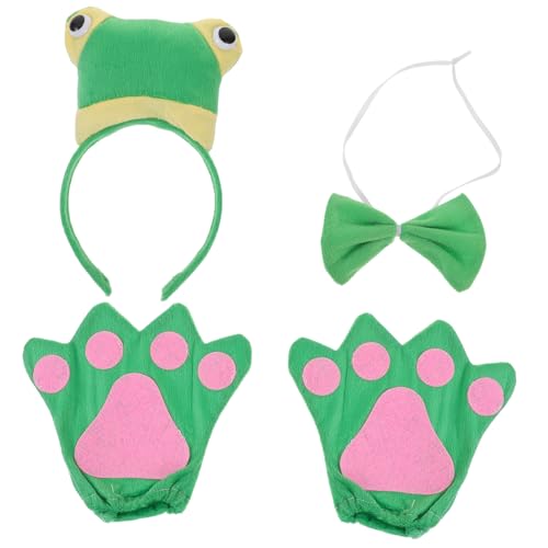 ifundom 1 Satz Frosch-Stirnband-Set Halloween-Kostüm für Kleinkinder Zubehör Frösche Frosch Hut Regenstiefel für Babys Tier-Stirnband Kindergartenkostüm Cartoon-Tierkostüm Stoff Green ifundom 1 Satz Frosch-Stirnband-Set Halloween-Kostüm für Kleinkinder Zubehör Frösche Frosch Hut Regenstiefel für Babys Tier-Stirnband Kindergartenkostüm Cartoon-Tierkostüm Stoff Green von ifundom
