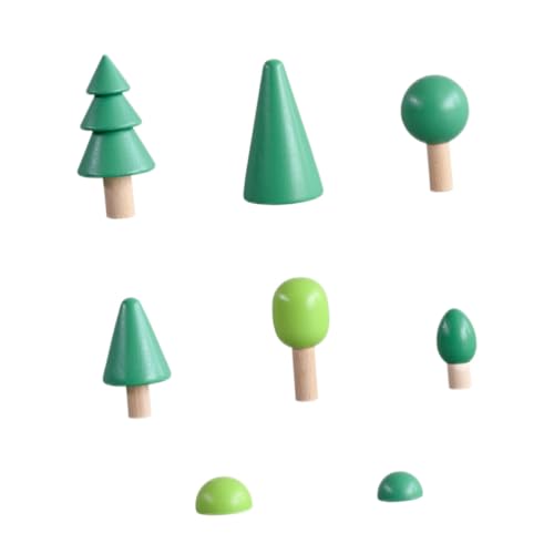 ifundom Handgefertigtes Holzklötze-Set Für Jungen Und Mädchen Lernspielzeug 8-teiliges Baumbaustein-Set Für Das Intelligenz-Puzzle Von Kindern von ifundom