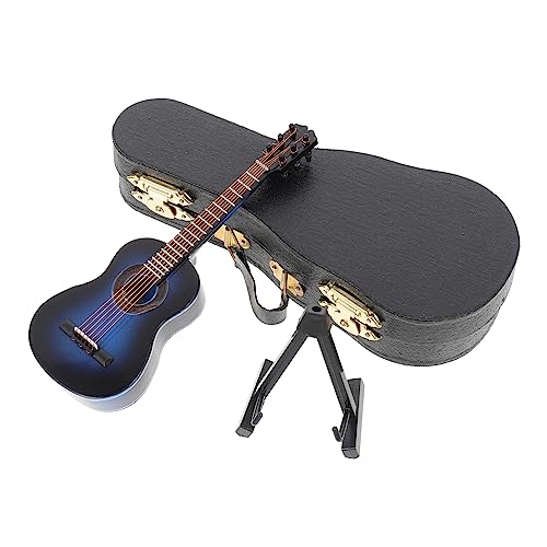 ifundom Gitarrenstatue Miniatur-gitarreninstrumente Modell Ständer Desktop-Musik- von ifundom