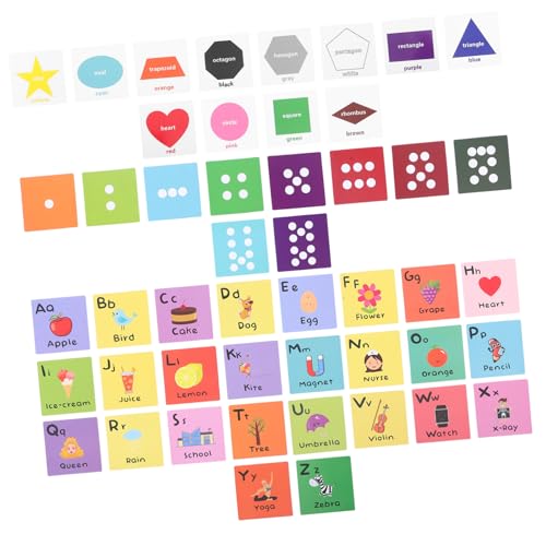 ifundom 1 Satz Grafik -Farbkarte Rechenspielzeug für englische Wortkarten Alphabet Memory Matching Game Unterscheidungsspiel Erkennungsspielzeug kognitive Lernkarten, Papier ifundom 1 Satz Grafik -Farbkarte Rechenspielzeug für englische Wortkarten Alphabet Memory Matching Game Unterscheidungsspiel Erkennungsspielzeug kognitive Lernkarten, Papier von ifundom