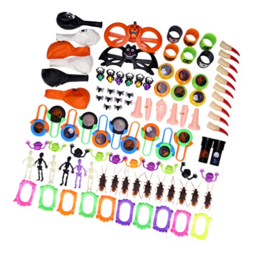 ifundom 1 Satz Halloween- Halloween-simulationszahn Halloween-Cosplay-zubehör Elastisches Skelettspielzeug Halloween-lustige Sachen Halloween-szenen-Layout- Skelettmodell PVC von ifundom