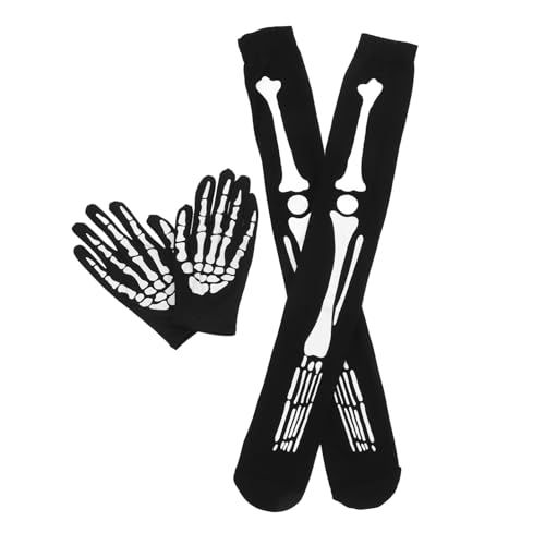ifundom 1 Satz Halloween-Skelett-Set Kostüm Für Erwachsene Skelett Kostüm Skelettkostüm Masken Halloween-Maske Halloweenkostüm Netz Maskerade Gamaschen Black Elasthan ifundom 1 Satz Halloween-Skelett-Set Kostüm Für Erwachsene Skelett Kostüm Skelettkostüm Masken Halloween-Maske Halloweenkostüm Netz Maskerade Gamaschen Black Elasthan von ifundom