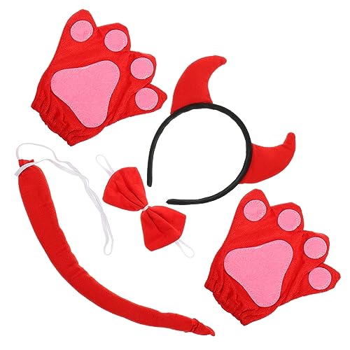 ifundom 1 Satz Halloween-dämonenkuh Cowboy Dämonhörner Stirnband Halloween-dämonenkostüm Wolf Fuchskostüm Katzen-Fuchs-hundeohren Mittelalterliches Zubehör Nase Maske Baumwolle Rot ifundom 1 Satz Halloween-dämonenkuh Cowboy Dämonhörner Stirnband Halloween-dämonenkostüm Wolf Fuchskostüm Katzen-Fuchs-hundeohren Mittelalterliches Zubehör Nase Maske Baumwolle Rot von ifundom