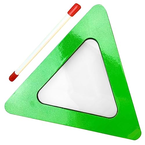 ifundom Kinder-Handtrommel 1 Satz Dreieck-Handtrommel-Percussion-Spielzeug Tragbares Handtrommelinstrument Mit Trommelstock Für Kinder von ifundom