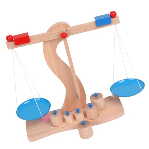 ifundom 1 Satz Hölzerne Digitale Waage Balancespielzeug pädagogisches Balance Scale Toy Lernspielzeug Holzwaage Kreatives Holzwaage Balance-Spiel Balkenwaage von ifundom