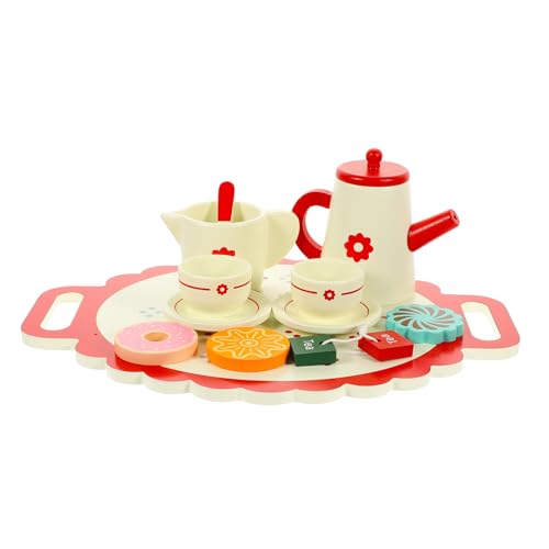 ifundom 1 Satz Holz-teeservice Für Kleinkinder, Spielküchenzubehör, Spiellebensmittel-spielset, Kinder-teeparty-zubehör ifundom 1 Satz Holz-teeservice Für Kleinkinder, Spielküchenzubehör, Spiellebensmittel-spielset, Kinder-teeparty-zubehör von ifundom