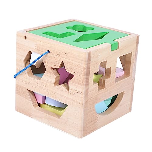 ifundom Spielzeug Mit Passenden Formen – Geometrische Bausteine ​​für Kinder – Lernspielzeug Aus Holz – Ideal Für Jungen Und Mädchen von ifundom