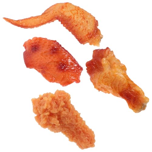 ifundom 4pcs PVC en Huhn Hähnchenkeulen Gefälschte Lebensmittel Modelle Lebensechte Kunststoff Hähnchenflügel für Restaurant ifundom 4pcs PVC en Huhn Hähnchenkeulen Gefälschte Lebensmittel Modelle Lebensechte Kunststoff Hähnchenflügel für Restaurant von ifundom