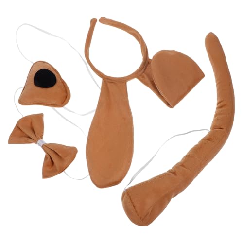ifundom Süßes Hundekostüm Für Kinder Tier-Stirnband Und Fliege Set Für Die Halloween-bühne ifundom Süßes Hundekostüm Für Kinder Tier-Stirnband Und Fliege Set Für Die Halloween-bühne von ifundom