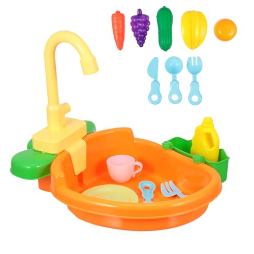 ifundom 1 Satz Kinderwaschbecken Geschirrspüler spielendes Kleinkinder Schwimmbad Blase kinderküche Kitchen pädagogisches Küchenspielzeug für Plastik Orange ifundom 1 Satz Kinderwaschbecken Geschirrspüler spielendes Kleinkinder Schwimmbad Blase kinderküche Kitchen pädagogisches Küchenspielzeug für Plastik Orange von ifundom