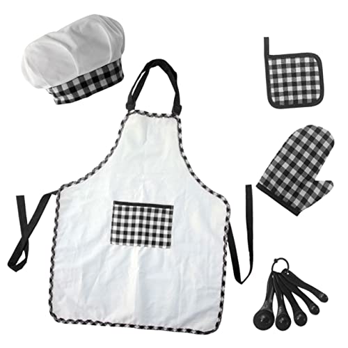 ifundom 1 Satz Kochschürze für Küchenzubehör für Kinderutensilien kocht kinderkochmütze Kinderschürzen zum Kochen Kochschürze für Kleinkinder Baumwolle Black ifundom 1 Satz Kochschürze für Küchenzubehör für Kinderutensilien kocht kinderkochmütze Kinderschürzen zum Kochen Kochschürze für Kleinkinder Baumwolle Black von ifundom