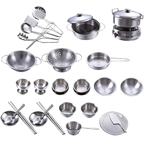 ifundom 1 Satz Kochspielzeug Küchenspielsets Küchenspielzeug Puppenküche Spielzeugküchenprodukte Kleinkinder-spielset Für Die Küche Kleines Küchenspielset Rostfreier Stahl Silver ifundom 1 Satz Kochspielzeug Küchenspielsets Küchenspielzeug Puppenküche Spielzeugküchenprodukte Kleinkinder-spielset Für Die Küche Kleines Küchenspielset Rostfreier Stahl Silver von ifundom