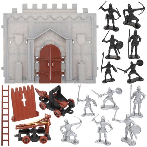 ifundom Burgbausatz Minifiguren Spielzeug Plastikmodell Soldatenmodell Miniatur-armeespielzeug Figuren-spielzeugset Für Jungen ifundom Burgbausatz Minifiguren Spielzeug Plastikmodell Soldatenmodell Miniatur-armeespielzeug Figuren-spielzeugset Für Jungen von ifundom