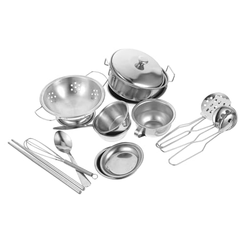 ifundom Küchenspielzeug Aus Edelstahl Für Kinder – Rollenspielset Küchenzubehör Für Kleinkinder Und Kinderküche von ifundom