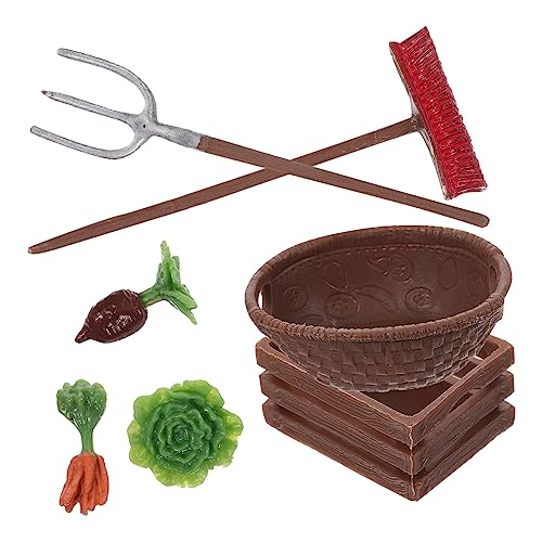 ifundom Hochwertige Miniatur-Modell-landwirtschaftsgeräte Perfekt Für Die Dekoration Von Kinderspielzeughäusern – Mini-gartenspielzeug ifundom Hochwertige Miniatur-Modell-landwirtschaftsgeräte Perfekt Für Die Dekoration Von Kinderspielzeughäusern – Mini-gartenspielzeug von ifundom