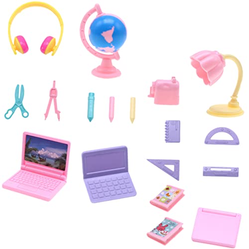 ifundom 1 Satz Mini-Briefpapier-Set Puppe Bausatz mach es mini Modell eines Miniatur-Lineals Miniatur-Lineal- Mini-Computer Schulmaterial Mini-Briefpapier-Kit Plastik von ifundom