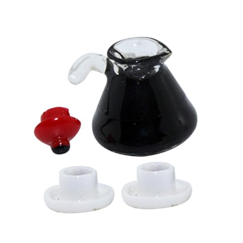 ifundom 1 Satz Mini-Kaffeekanne Kind für Mikro Miniaturen Puppenhaus-Miniatur-Kaffeemaschine puppenhaus deko Puppenhaus Zubehör realistisches Kaffeekannenmodell Modell Kaffeekanne Harz von ifundom