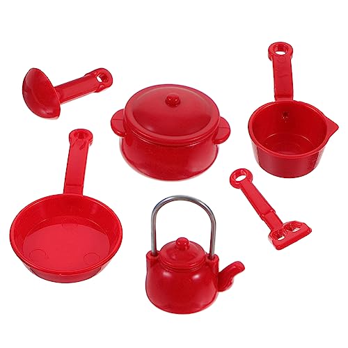 ifundom 1 Satz Mini-Küchenutensil Miniaturküchenutensilien Miniaturkochgeschirr-Set Miniaturküchenzubehör-Set Mini-Küchendekoration Kinderspielzeug Mini-Küchenzubehör Plastik rot ifundom 1 Satz Mini-Küchenutensil Miniaturküchenutensilien Miniaturkochgeschirr-Set Miniaturküchenzubehör-Set Mini-Küchendekoration Kinderspielzeug Mini-Küchenzubehör Plastik rot von ifundom