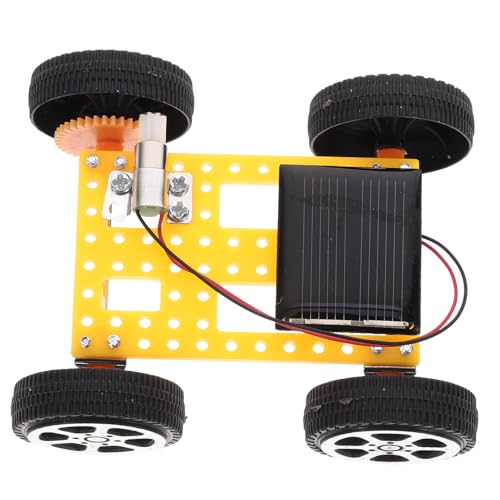 ifundom 1 Satz Mini Solarautomodell Solarstromfahrzeug Zusammenbau Von Solarauto Solarauto Experimentierausrüstung Kunststoff Solarautospielzeug Solarbetriebenes Automodell von ifundom