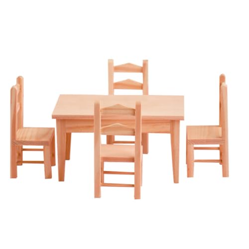 ifundom 1 Satz Mini-Tisch und Stuhl-Set Süßes Zimmerdekor kleines Heimset Miniatur Mini-Puppenhausmöbel Mini-Puppenmöbel Mini-Holzstuhl Spielhauszubehör Mini-Möbelmodell hölzern ifundom 1 Satz Mini-Tisch und Stuhl-Set Süßes Zimmerdekor kleines Heimset Miniatur Mini-Puppenhausmöbel Mini-Puppenmöbel Mini-Holzstuhl Spielhauszubehör Mini-Möbelmodell hölzern von ifundom