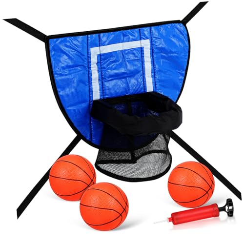 ifundom 1 Satz Mini-Trampolin-basketballkorb Für Trampolin Trampolinzubehör Trampolin-basketballkorbbefestigung Trampolin-Spiele Mini-basketballspiel Trampolin PVC von ifundom