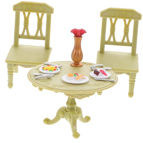 ifundom 1 Satz Mini-doppeltisch Und Stuhl Puppe Möbel Miniatur Mini-plastikstühle Mini-esszimmerstühle Mini-stühle Abs Green ifundom 1 Satz Mini-doppeltisch Und Stuhl Puppe Möbel Miniatur Mini-plastikstühle Mini-esszimmerstühle Mini-stühle Abs Green von ifundom