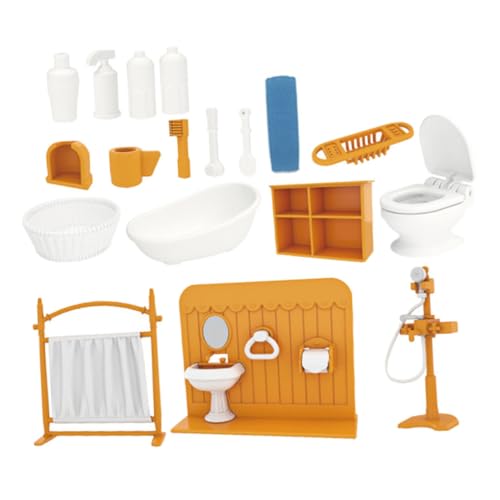 ifundom Set Mit Miniaturmöbeln Puppenhaus-badezimmerzubehör Für Miniatur-szenenlayout von ifundom