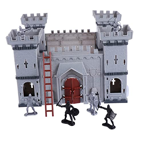 ifundom 1 Satz Modell Schloss Modell Schmuck Zusammengebaut Modell Burgsoldaten Selber Bauen Burg Soldaten Selber Machen Zusammengebautes Plastik von ifundom