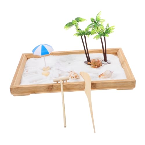 ifundom Mini-Zen-Garten Tisch Mit Meeresmotiv Zur Meditation Schreibtischtablett Zum Entspannen Im Homeoffice ifundom Mini-Zen-Garten Tisch Mit Meeresmotiv Zur Meditation Schreibtischtablett Zum Entspannen Im Homeoffice von ifundom