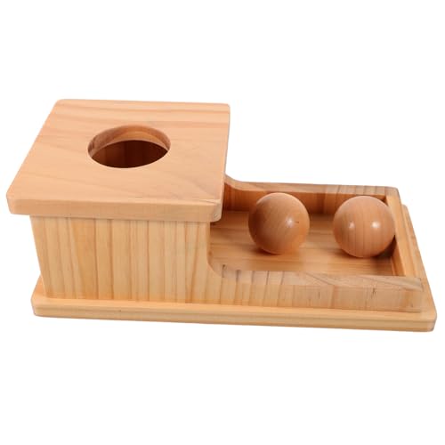 ifundom 1 Satz Pitching-Box für die Früherziehung Kognitionsspielzeug für Ballbehälter für Ball Drop- für Kinderspielzeug pädagogisches Holz von ifundom