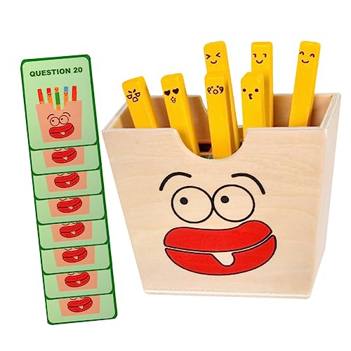 ifundom 1 Satz Pommes Frites Passendes Frühpädagogisches Bildungsspielzeug Farblich Passendes Farbkognitives Interessantes Holz von ifundom