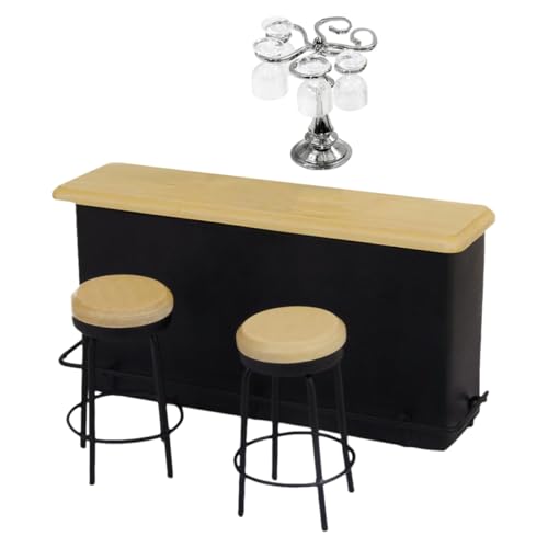 ifundom 1 Satz Puppenhaus-Bar Minibar-Tisch Wohnakzente Mini- Puppenstubenmöbel Puppenhausmöbel für spielzeuge für Stuhlmodell Mini Weingläser Holz ifundom 1 Satz Puppenhaus-Bar Minibar-Tisch Wohnakzente Mini- Puppenstubenmöbel Puppenhausmöbel für spielzeuge für Stuhlmodell Mini Weingläser Holz von ifundom