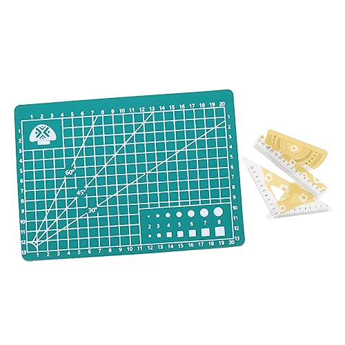 ifundom Puppenhaus-Modell Mini-lineal Matten-Set Spielzeug Puppenhaus-zubehör Miniatur-schulspielzeug PVC-Material von ifundom